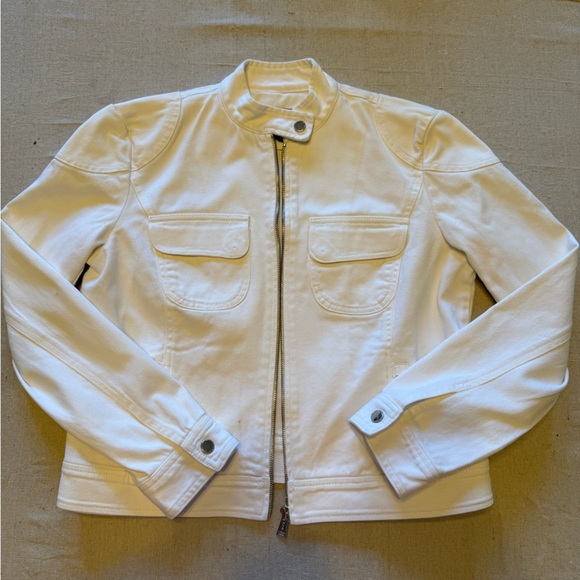Lauren Ralph Lauren Jackets & Blazers - Vintage Ralph Lauren White Denim Bomber Jacket